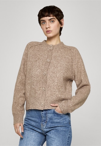 Cardigan SECOND FEMALE en beige : devant
