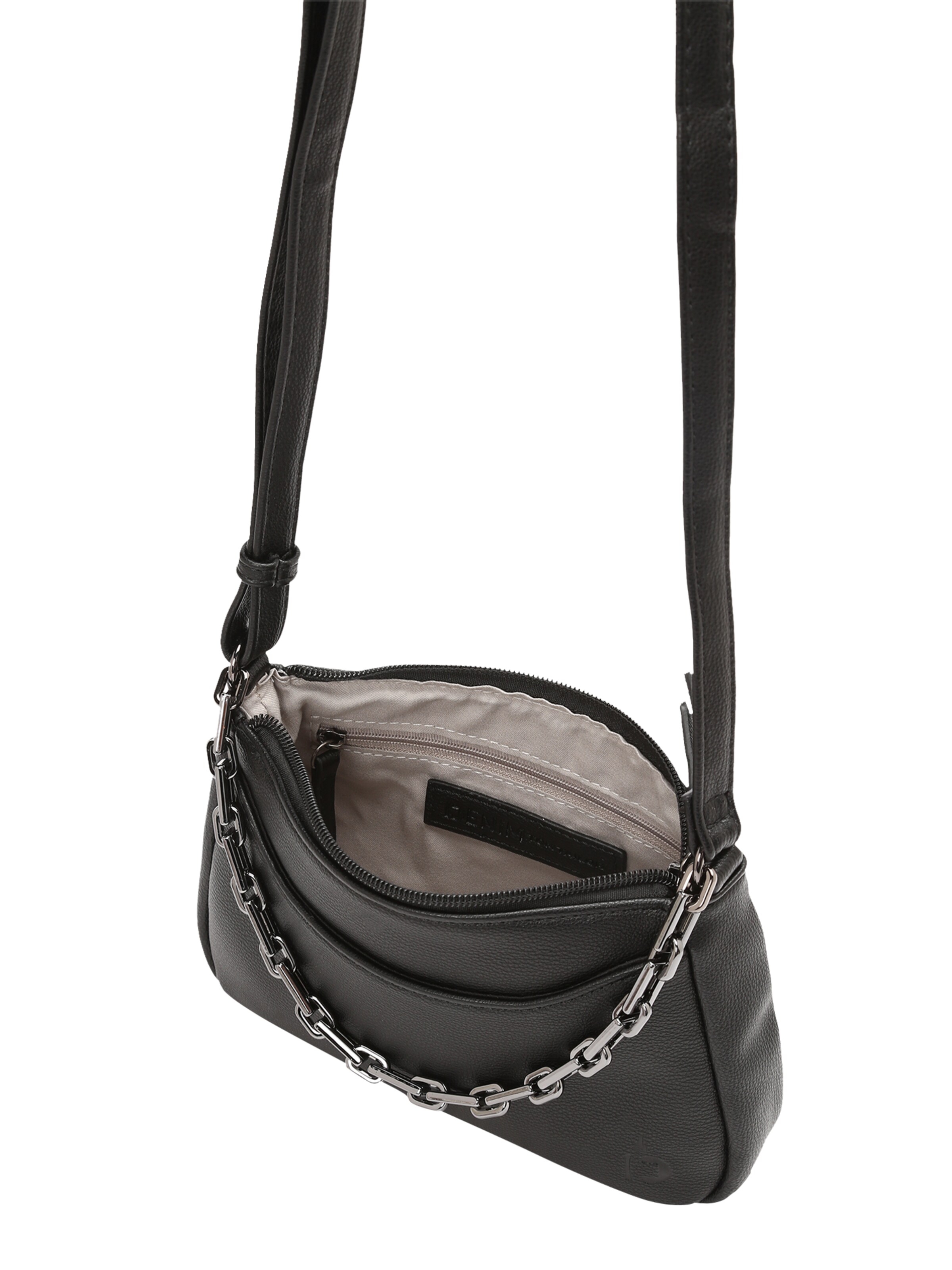 TOM TAILOR DENIM Torba za čez ramo 'Cheryl' | črna barva