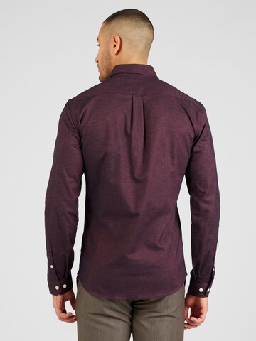 Slim fit Camicia business di Lindbergh in rosso