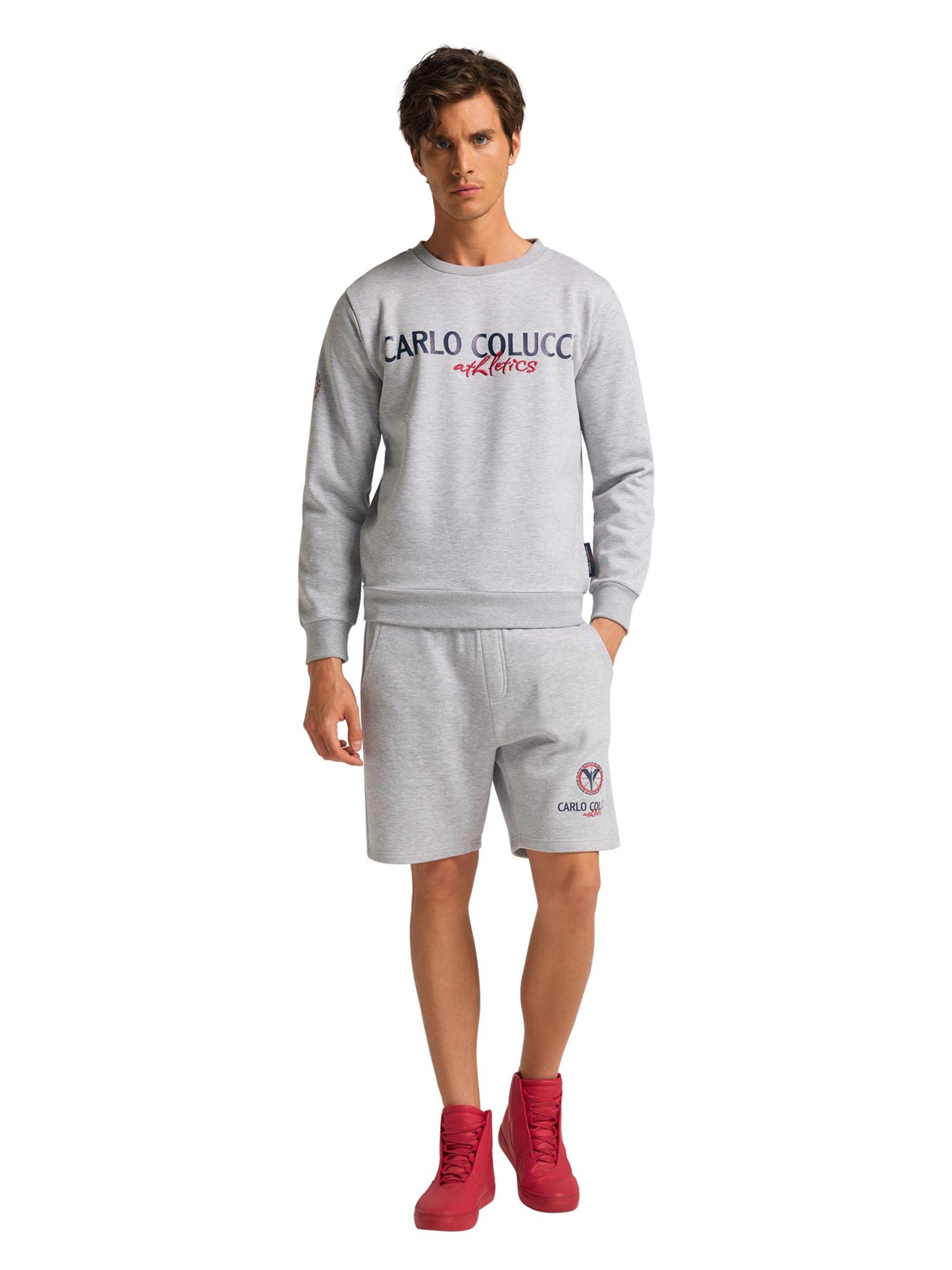 Carlo Colucci Sweatshirt 'Contini' in Grey