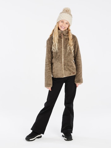 PROTEST Fleecejacke 'RIRI JR' in Braun: Vorderseite