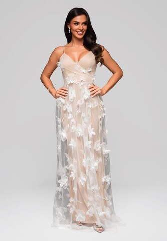 Ombre Avondjurk in Beige