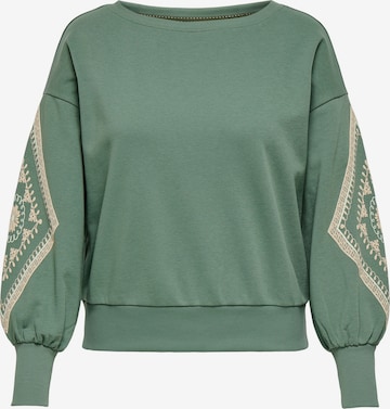 ONLY Carmakoma - Sudadera 'CARDEBORAH' en verde: frente