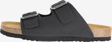 DR. BRINKMANN Mules 'Bonillo' in Black: front