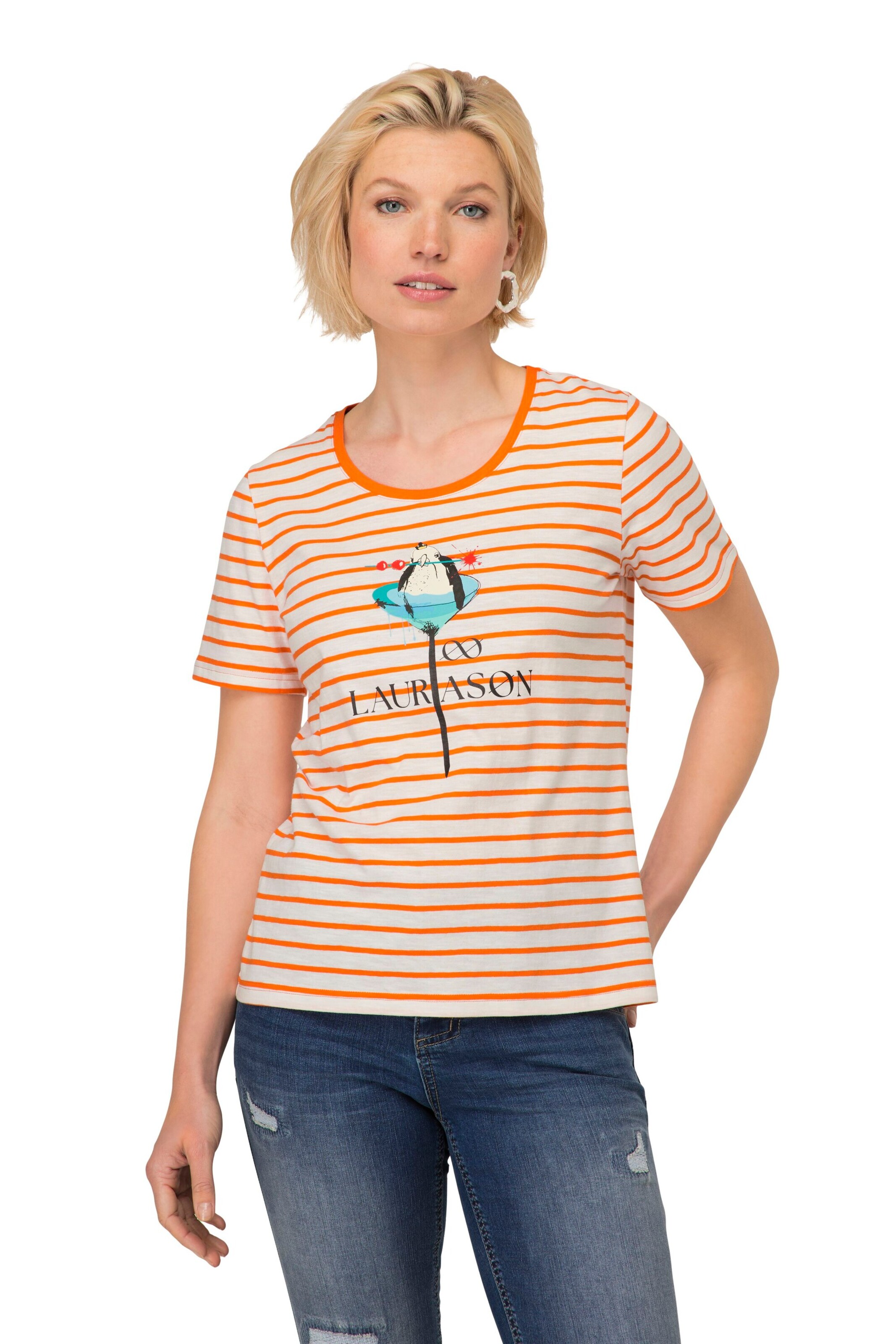 T-shirt LAURASØN en orange : devant