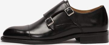 Slipper di Kazar in nero: frontale