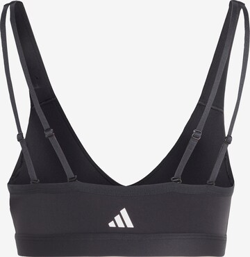 ADIDAS PERFORMANCE Bustier Urheilurintaliivit 'Light-Support' värissä musta