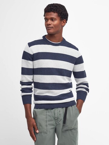 Barbour Sweater in Blue: front