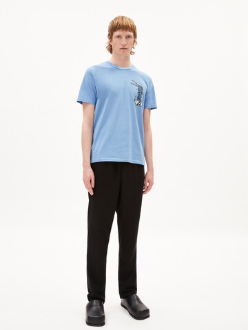 ARMEDANGELS T-Shirt 'JAAMES FISH SOUP' in Blau