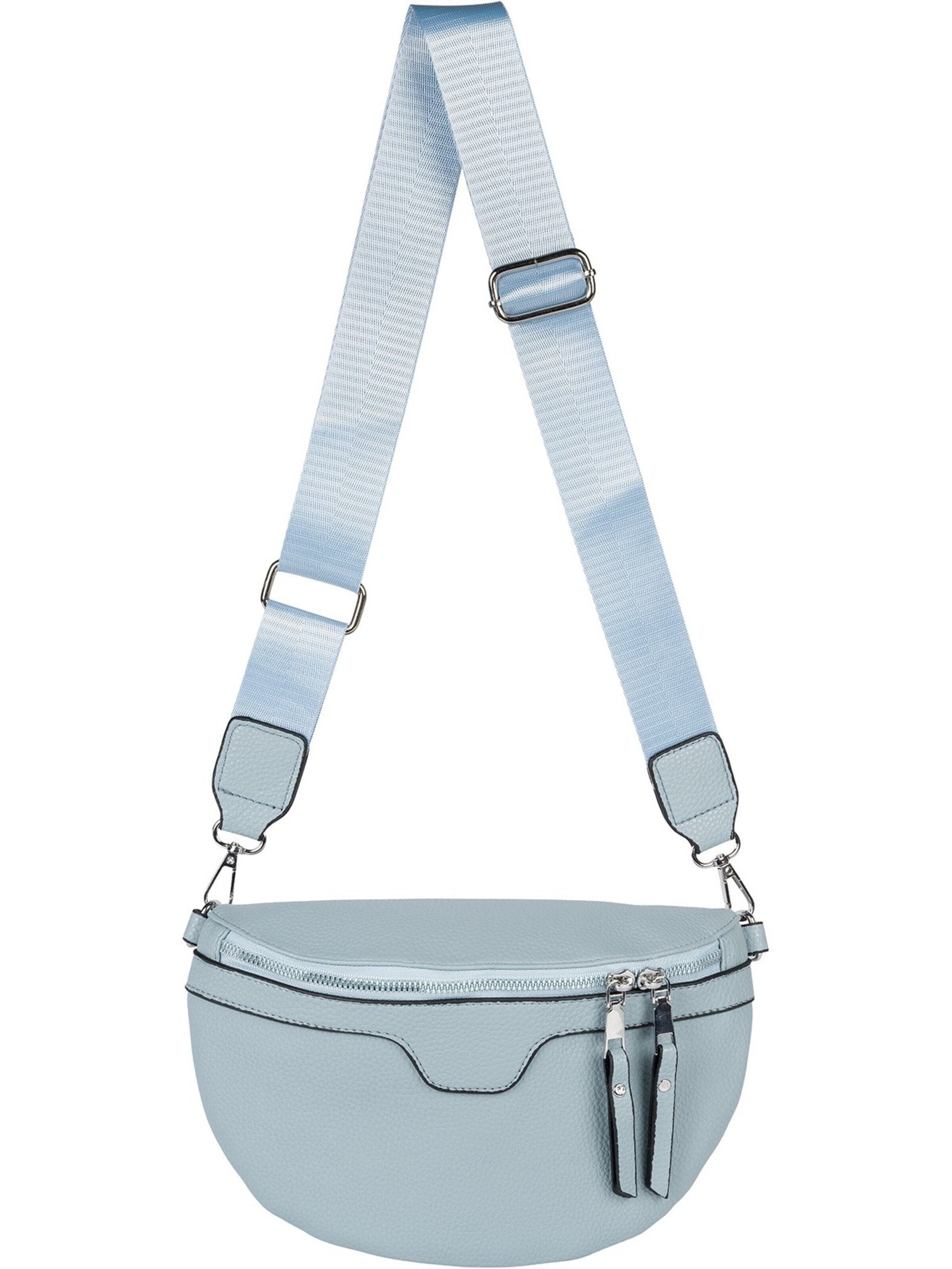 styleBREAKER Umhängetasche 'Halbmond Umhängetasche Uni'‌‌‌‌‌‌‌‌‌‌ in One Size in hellblau, Produktansicht