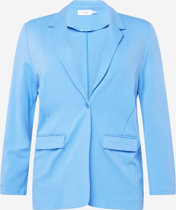 Fransa Curve Blazer in Blue: front