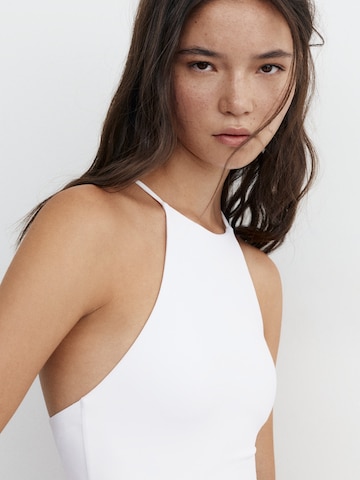 Pull&Bear T-shirtbody i vit
