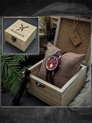 Holzwerk - Reloj analógico 'BURSCHEID' en lila