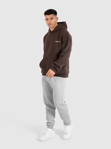 Smilodox Zip-Up Hoodie 'Fortes' in Brown