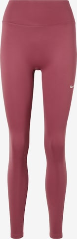 NIKE Спортивные штаны 'ONE' в Ярко-розовый: спереди