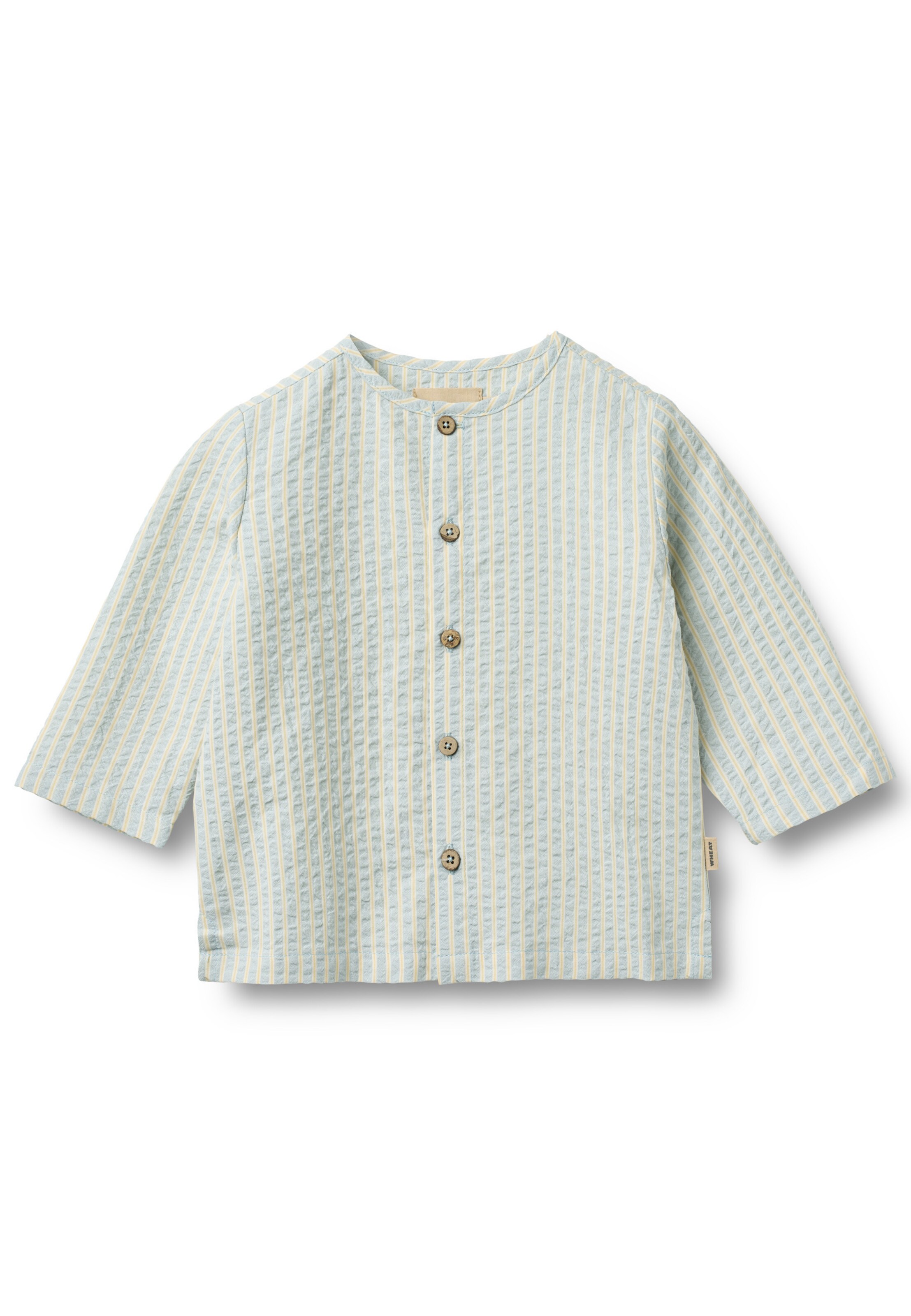 WHEAT Button Up Shirt in Blue: front