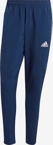 ADIDAS PERFORMANCE Slimfit Sporthose in Blau: predná strana