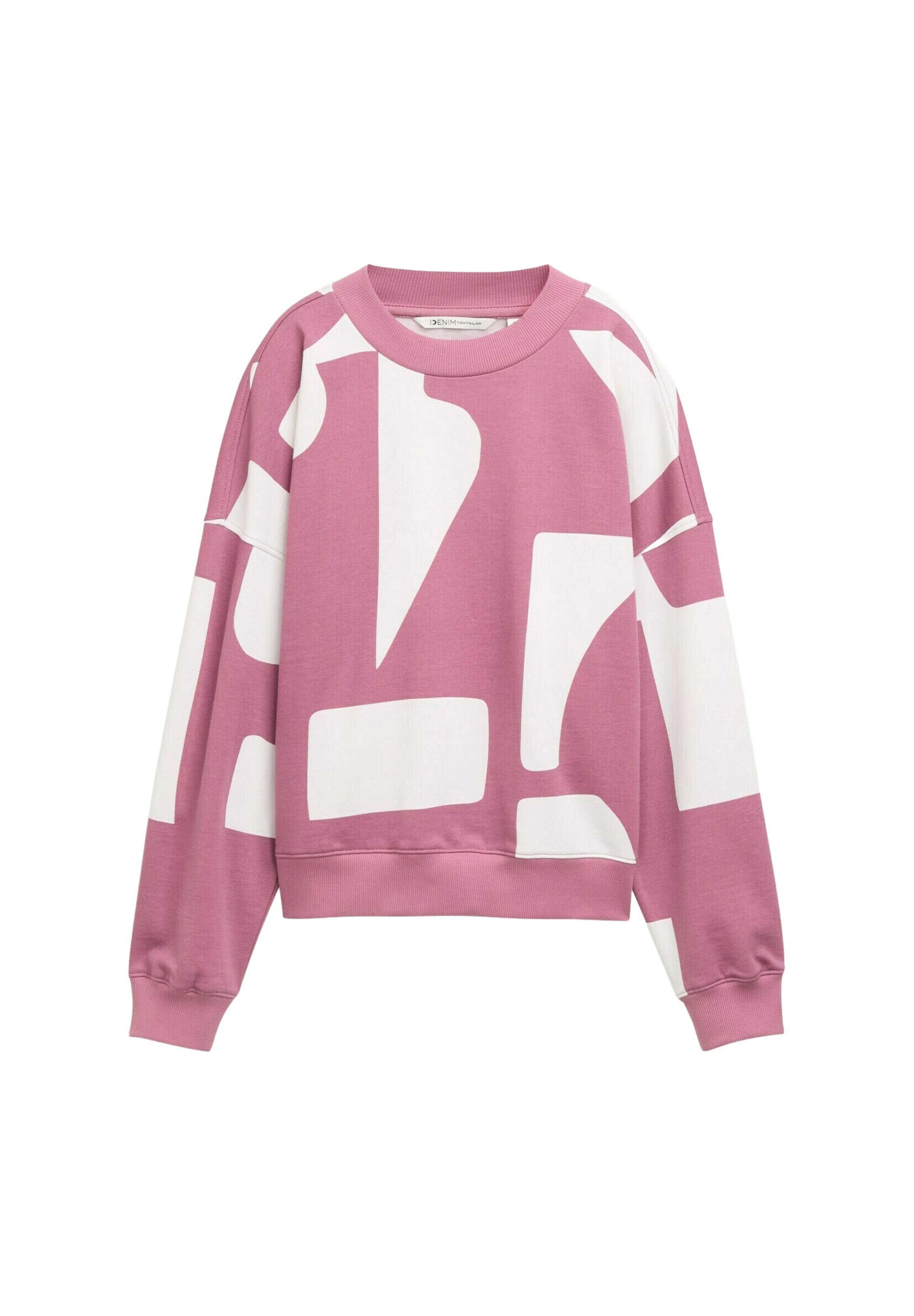 TOM TAILOR DENIM Sweatshirt i pink: forside