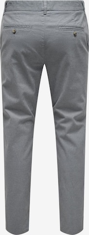 Coupe slim Pantalon Only & Sons en gris