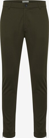 Coupe slim Pantalon 'Portman' Casual Friday en vert : devant