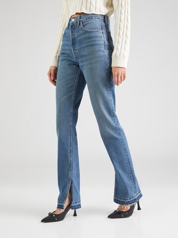 Bootcut Jean '70S' RE/DONE en bleu : devant