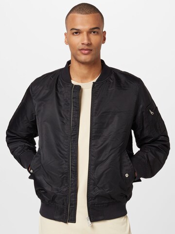 Veste mi-saison Vintage Industries en noir : devant