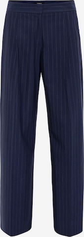 mėlyna Antioch Plačios klešnės Klostuotos kelnės: priekis