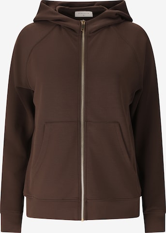 Athlecia Sweatjacke 'Jacey' in Braun: Vorderseite