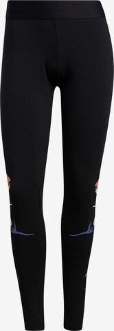 ADIDAS SPORTSWEAR Skinny Workout Pants in Black: front