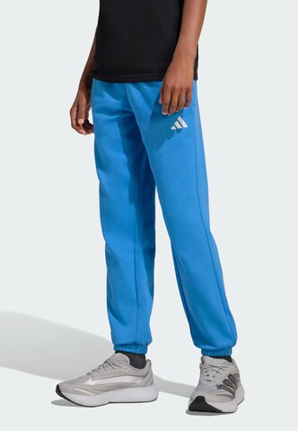 ADIDAS SPORTSWEAR Tapered Sportbroek 'Essentials' in Blauw: voorkant