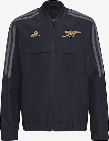 ADIDAS PERFORMANCE Athletic Jacket in Black: front