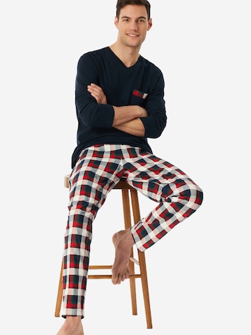 Pyjama long SCHIESSER en rouge