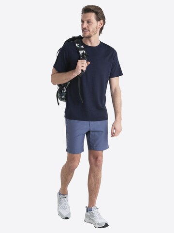 Maglietta 'Merino Linen Tee' di ICEBREAKER in blu