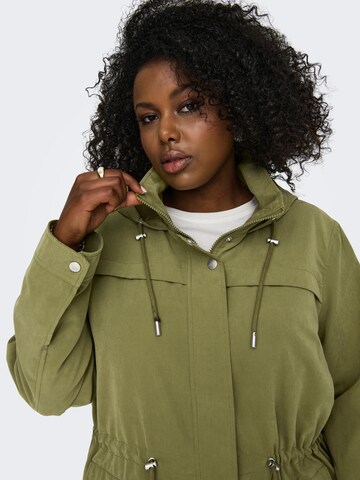 ONLY Carmakoma Between-Seasons Parka 'Starline Spring' in Green