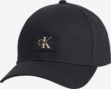 Calvin Klein Jeans Cap in Black: front