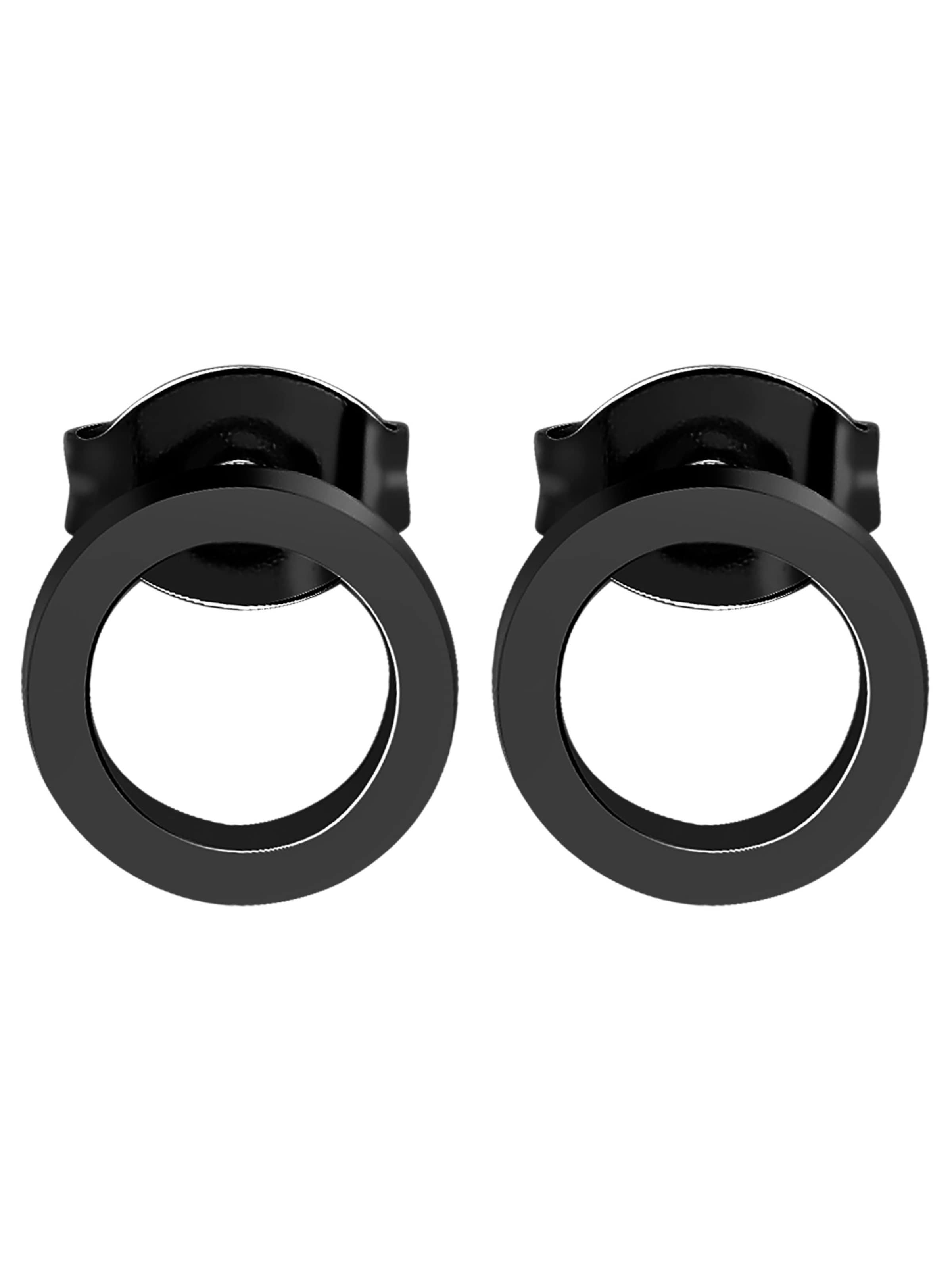 Akzent Earrings 'Kiara, langlebig' in Black: front