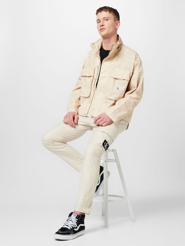 Calvin Klein Jeans Between-Season Jacket in Beige