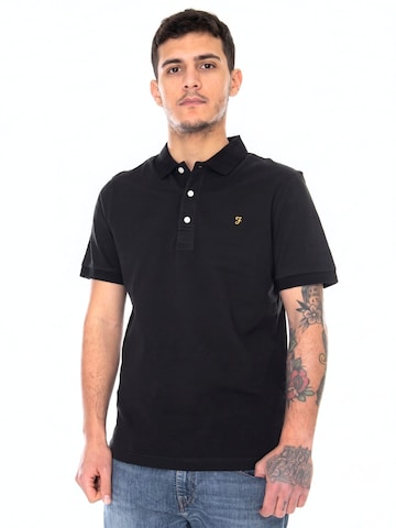 FARAH Shirt 'Mens Plain Polo Shirt' in Black: front