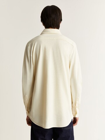 Scalpers Regular Fit Skjorte 'New Honeycomb' i beige