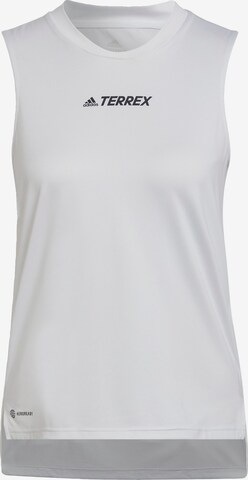 ADIDAS TERREX Sports Top in White: front
