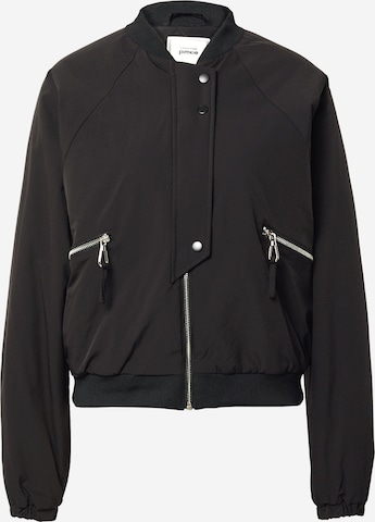 Pimkie Between-season jacket 'BOMBASS' in Black: front