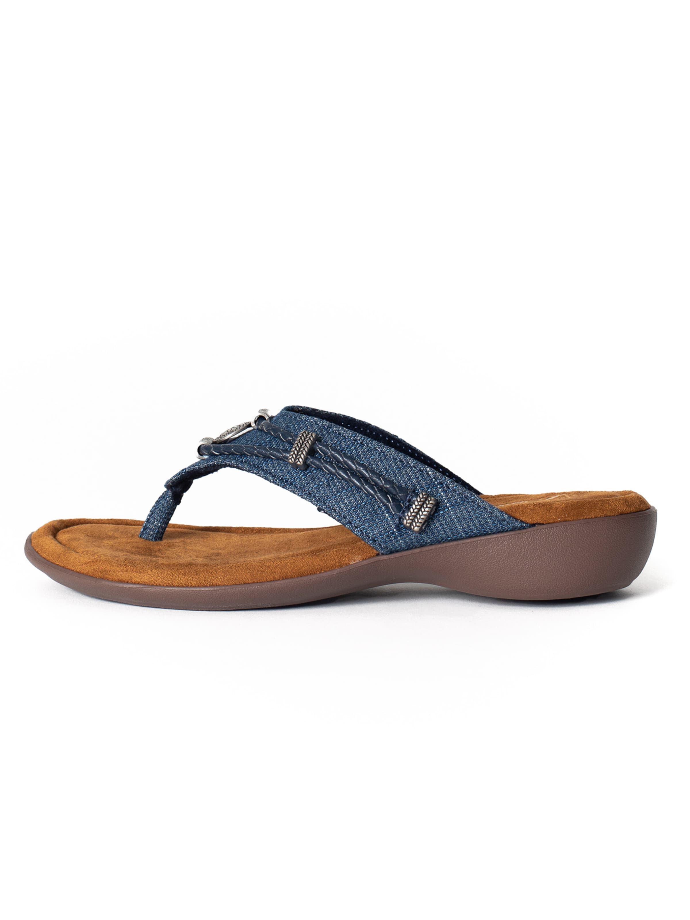 Tongs 'Silverthorne360' Minnetonka en bleu : devant