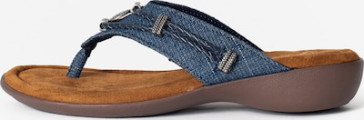 Minnetonka Zehentrenner 'Silverthorne360' in 36 in blau / grau, Produktansicht