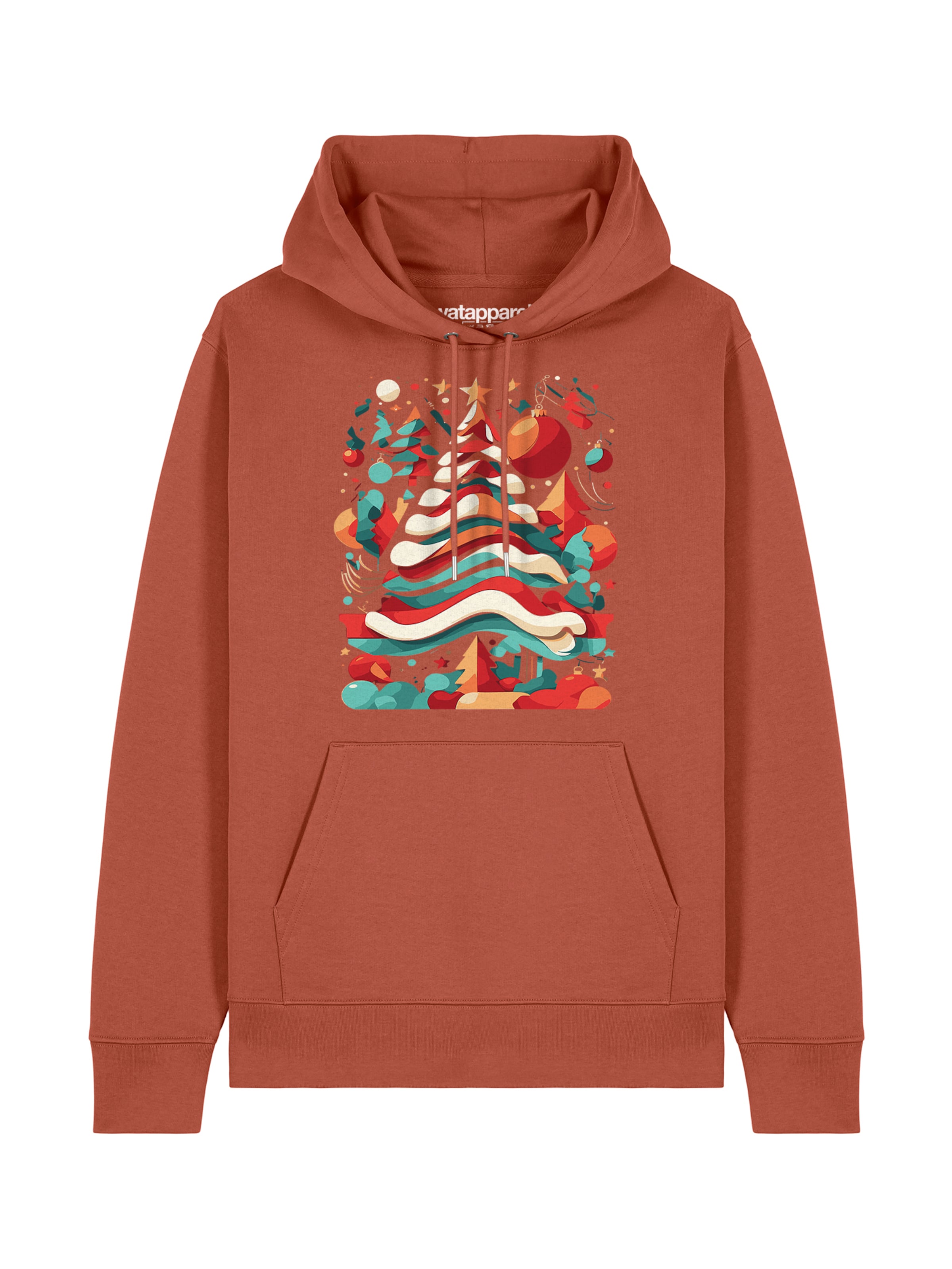 Sweat-shirt 'Christmas Tree' Watapparel en marron : devant