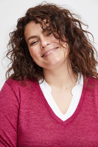 Fransa Curve Sweater 'REXAN' in Pink