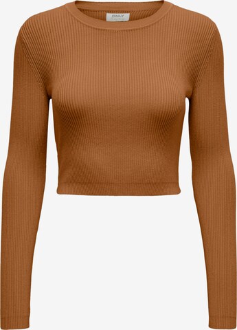 ONLY Sweter 'Meddi' w kolorze brązowy: przód