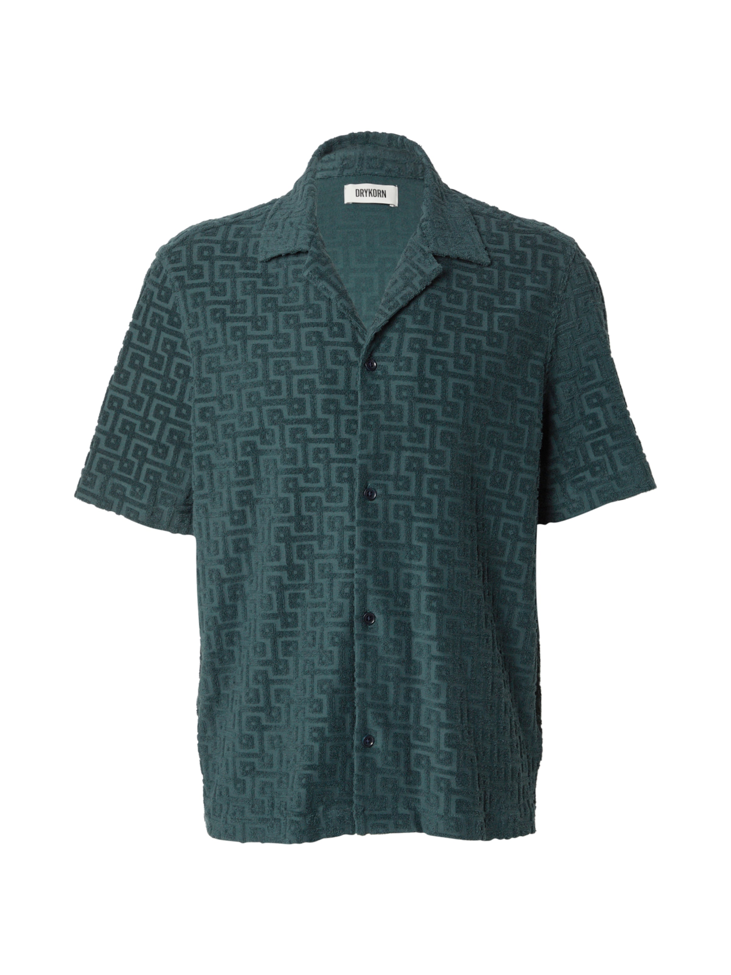 DRYKORN Regular fit Button Up Shirt 'Bijan' in Green: front