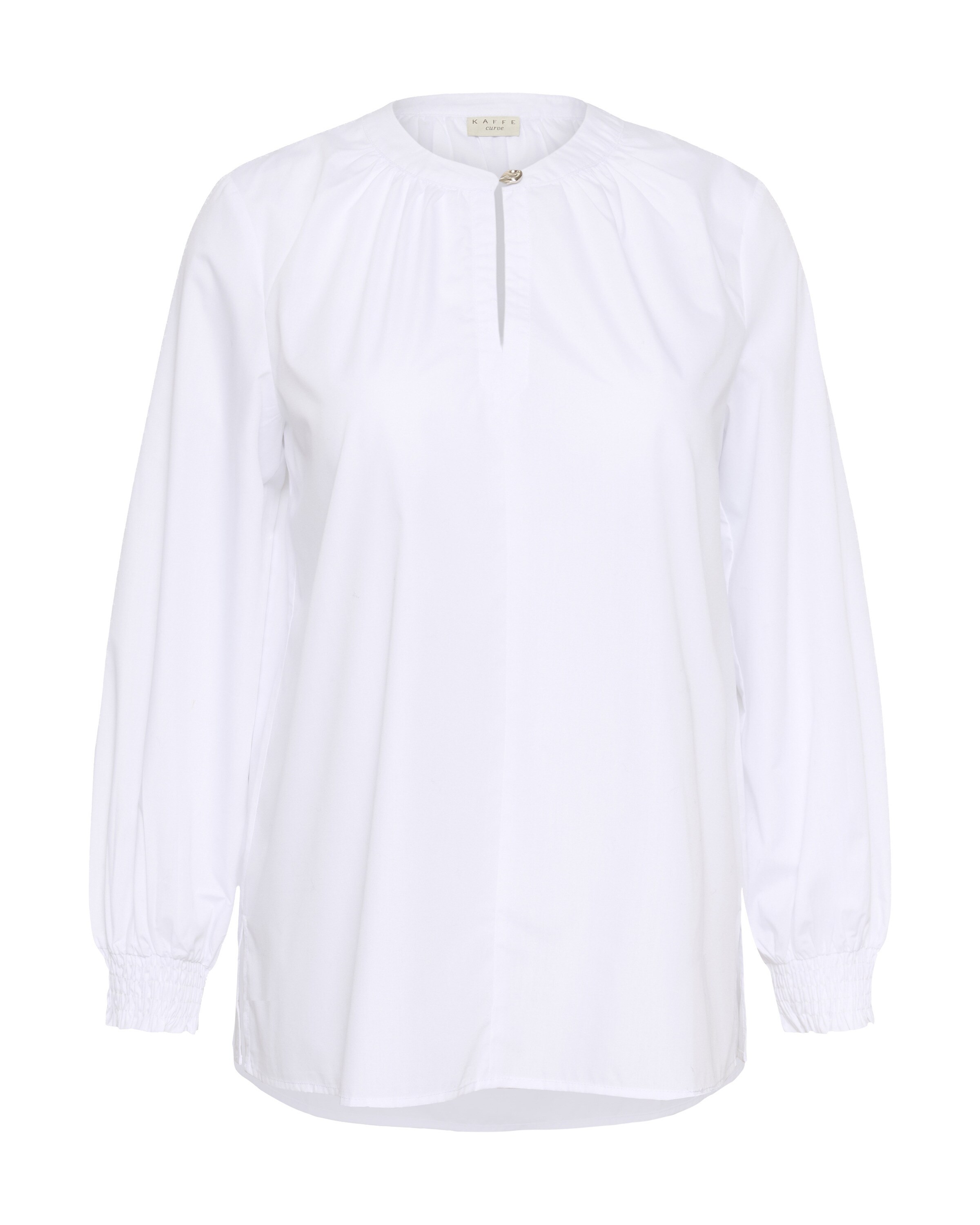 KAFFE CURVE Blouse 'KCnoelle' in White: front