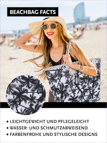 DonDon Beach Bag in White: front