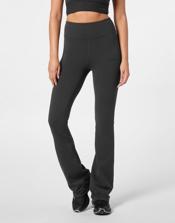 Plein Sport Flared Sports trousers in Black: front